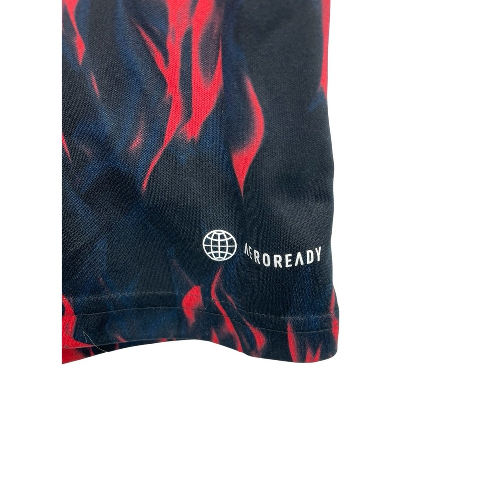 Manchester United /Adidas Mens Sz Large Red /Black Flames Shirt (BB39) NW/OT - Picture 5 of 7